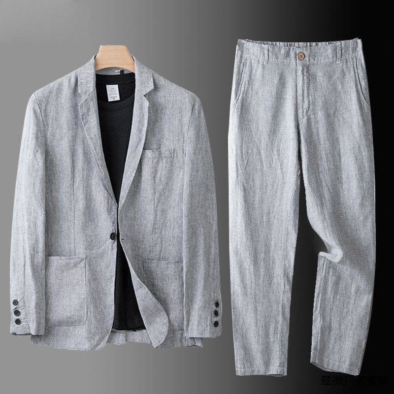 Roderic - Heren set met casual colbert en rechte broek