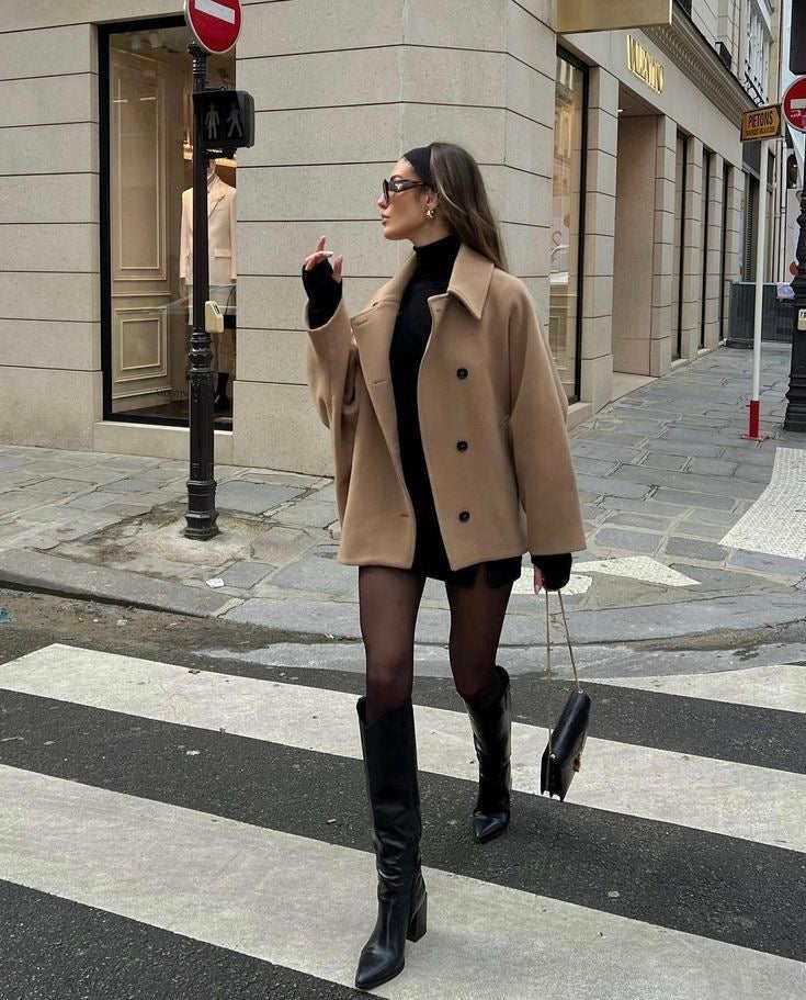 Ceece - Dubbelzijdige oversized jas voor dames