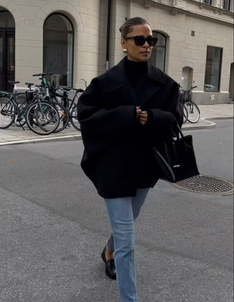 Ceece - Dubbelzijdige oversized jas voor dames