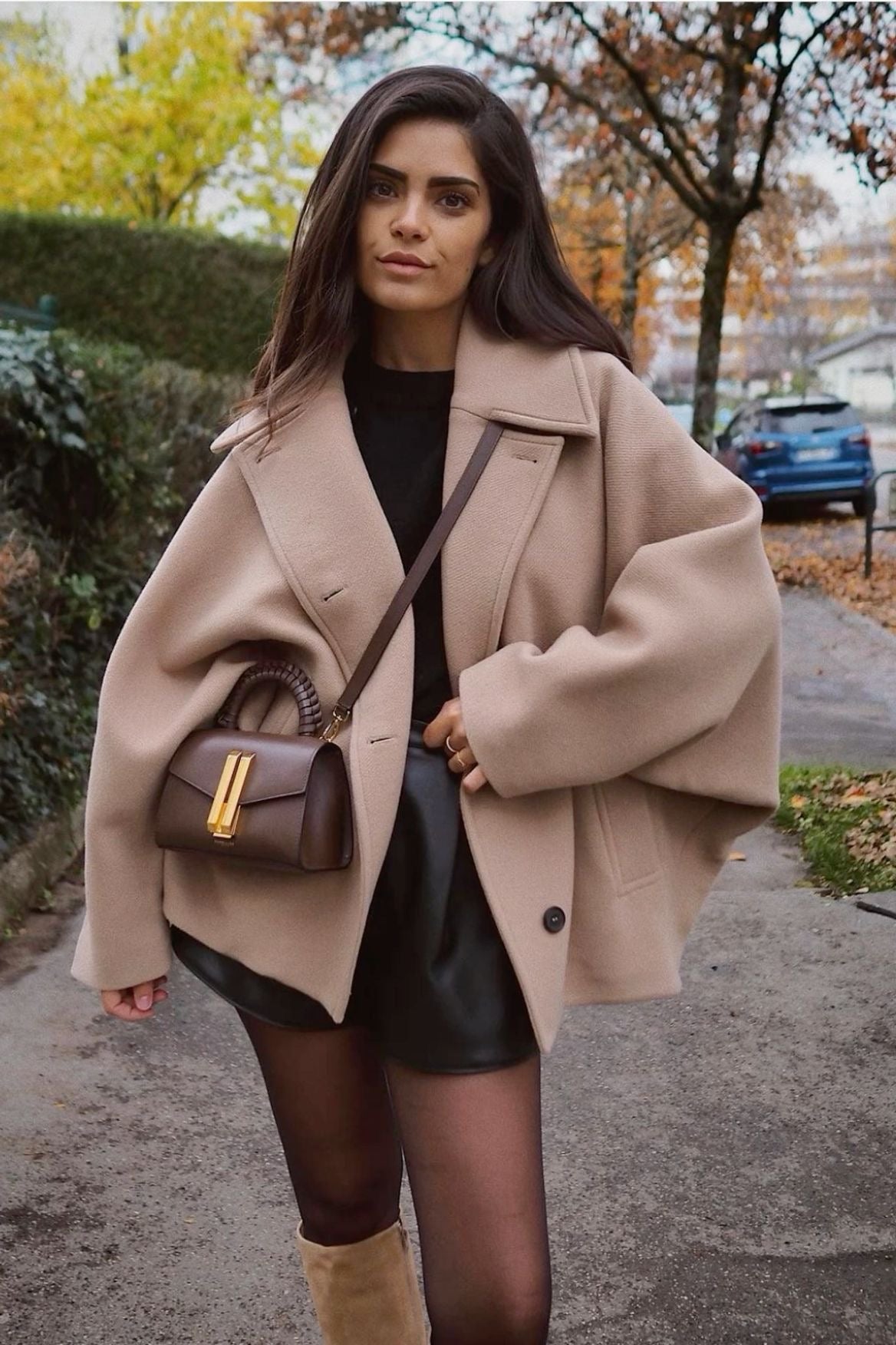 Ceece - Dubbelzijdige oversized jas voor dames
