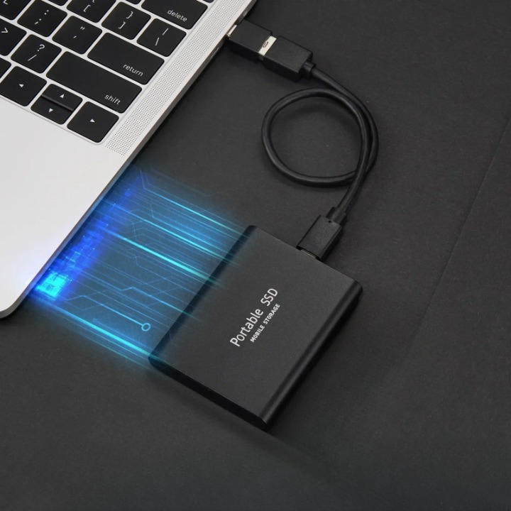 Hoge capaciteit 128TB draagbare SSD met USB-C