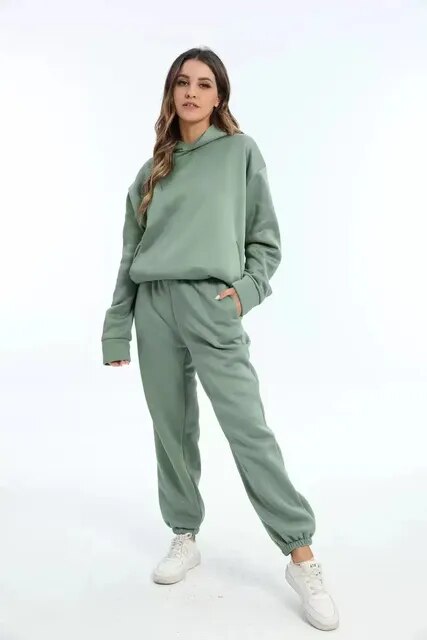 Poppy - Relaxed fit hoodie en jogger loungeset voor dames