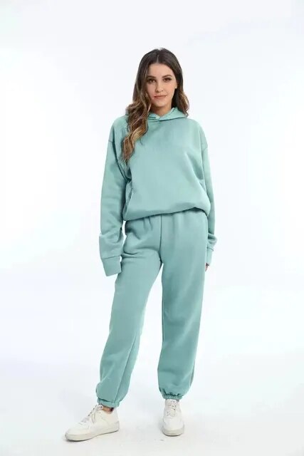Poppy - Relaxed fit hoodie en jogger loungeset voor dames