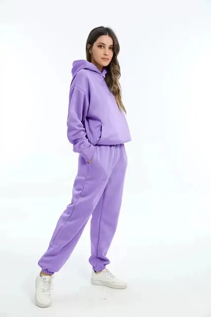 Poppy - Relaxed fit hoodie en jogger loungeset voor dames