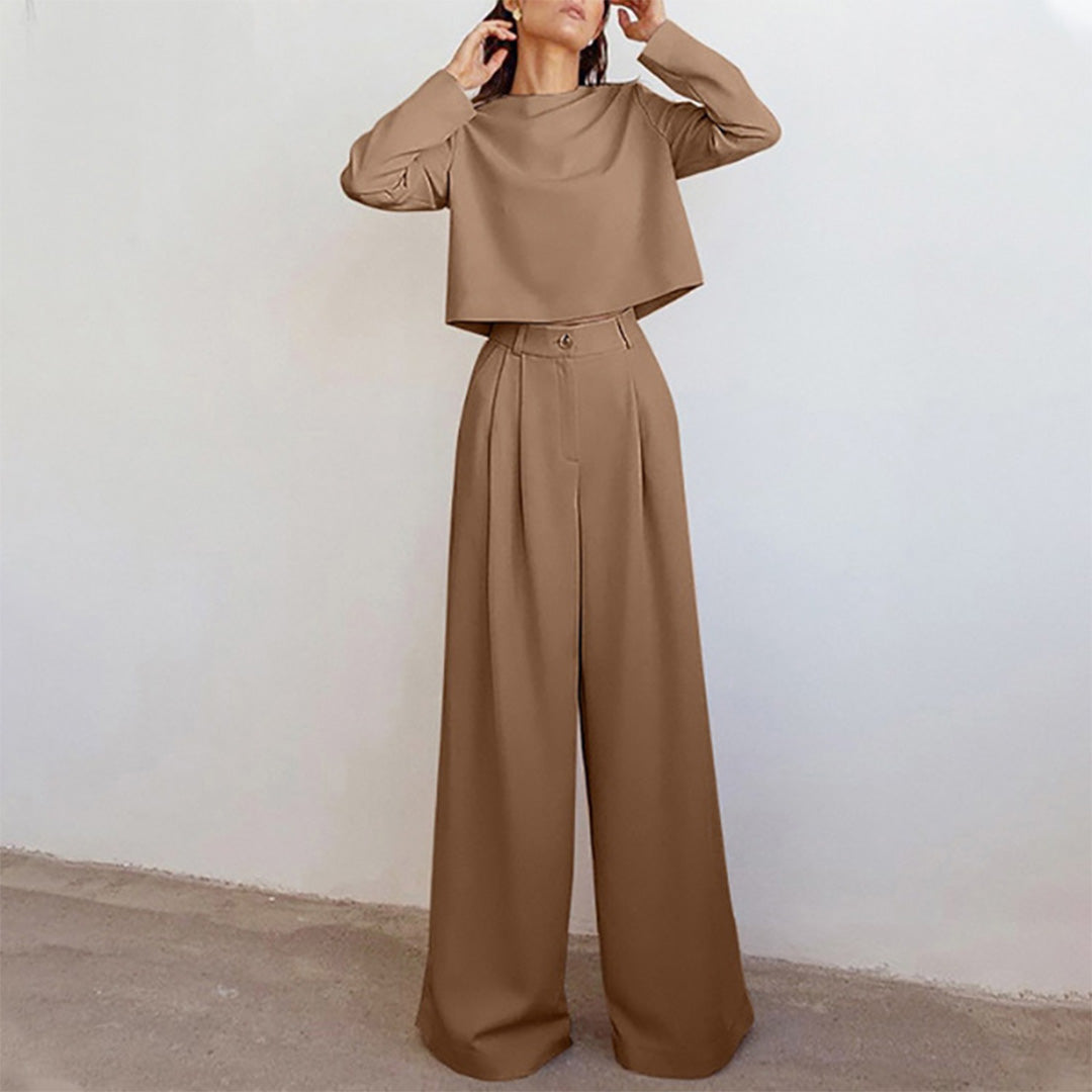 Ceyara | Elegante tweedelige palazzo set
