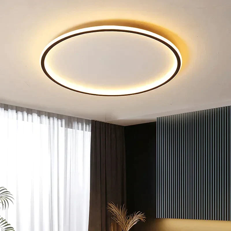 Moderne ronde LED plafondlamp met zachte sfeerverlichting