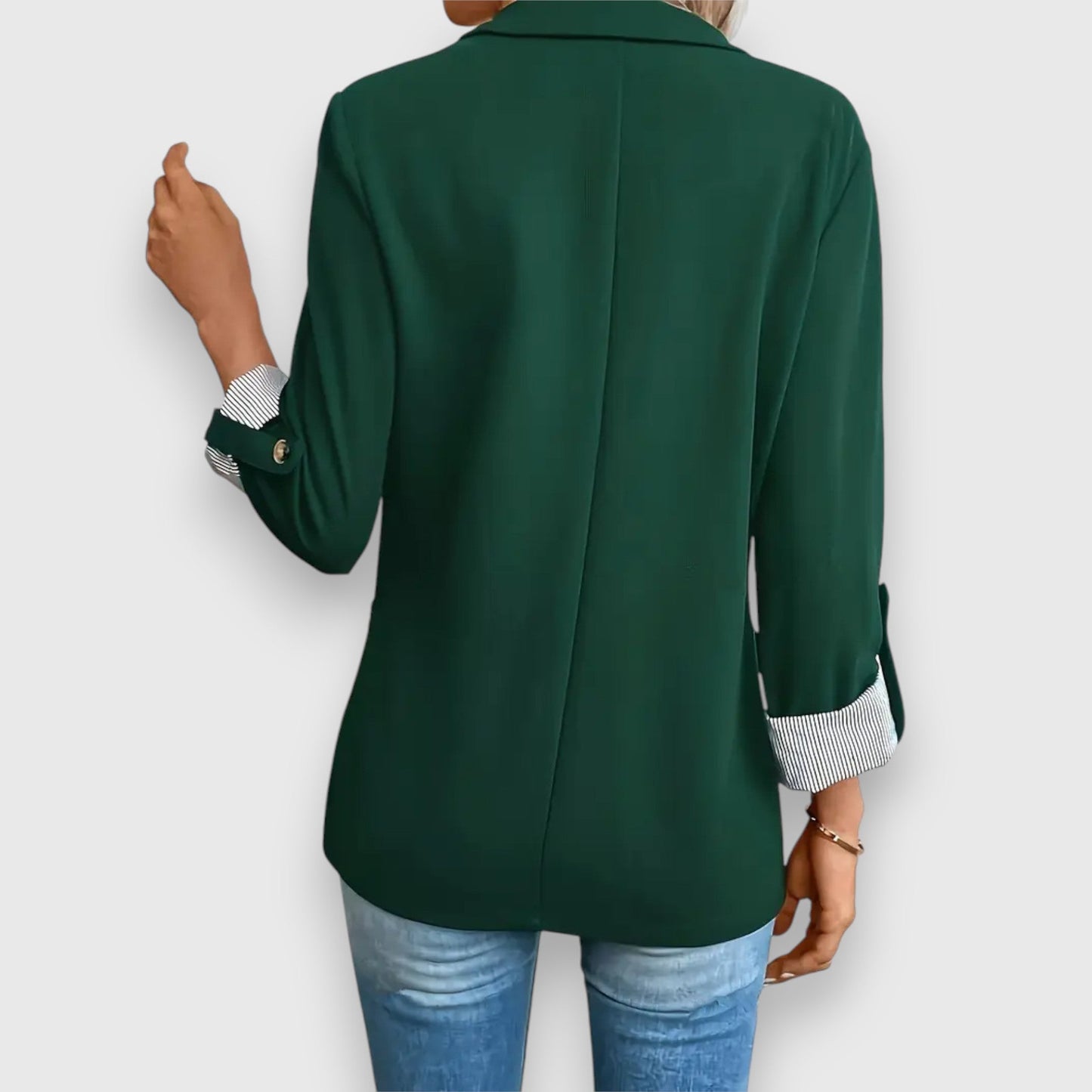 Antonia - Damesblazer met opgerolde mouwen