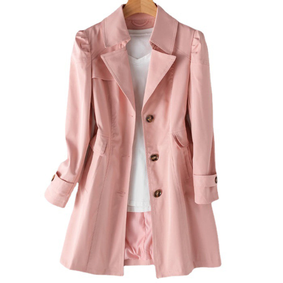 Modern uitgesneden trenchcoat dames