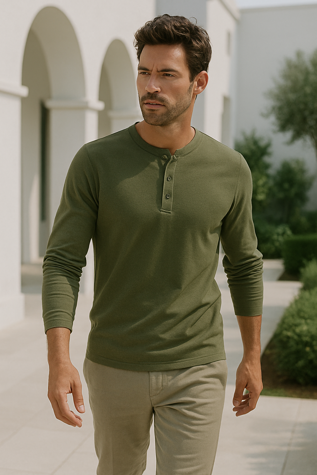Laird - Casual longsleeve ronde hals