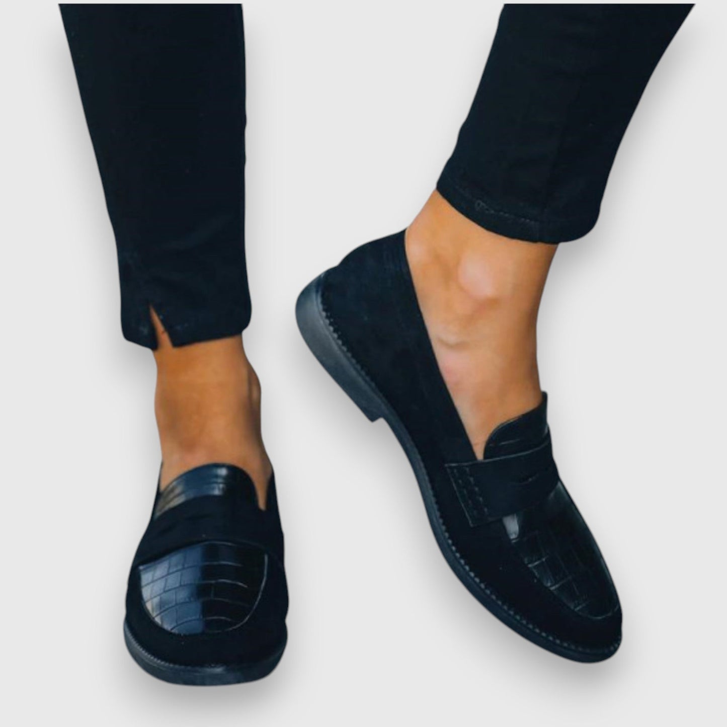 Federica - Loafers met croco-afwerking voor dames