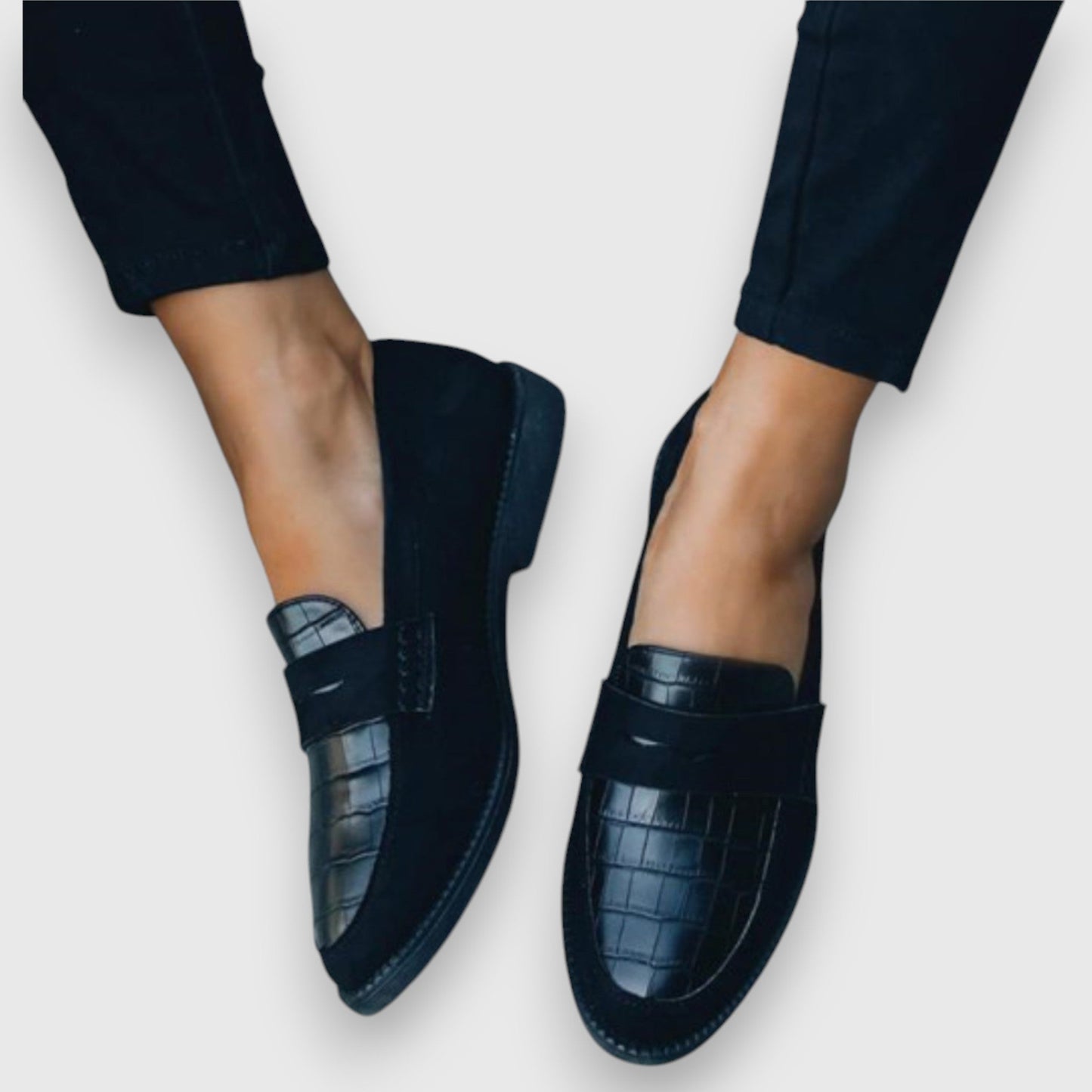 Federica - Loafers met croco-afwerking voor dames