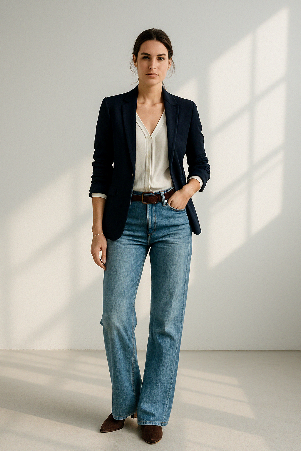 Marcella | Denim wijde flair jeans