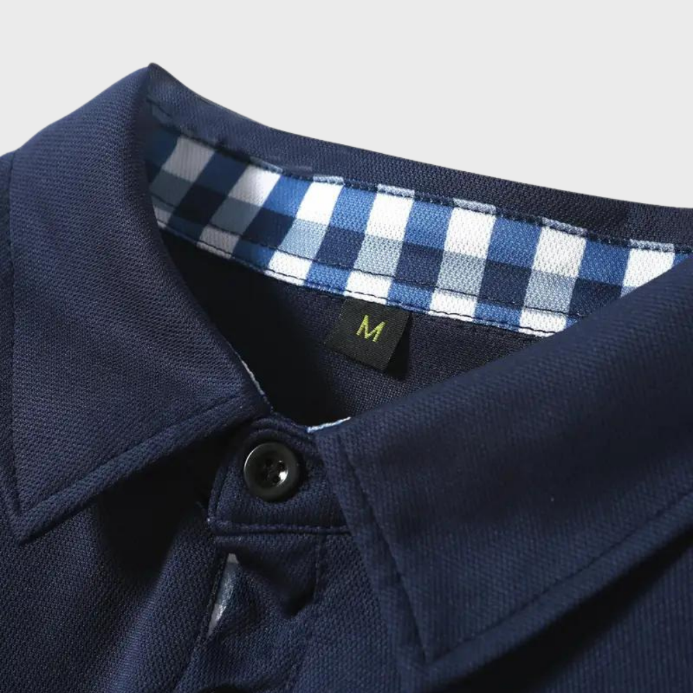Jeroen | Heren longsleeve ruit details