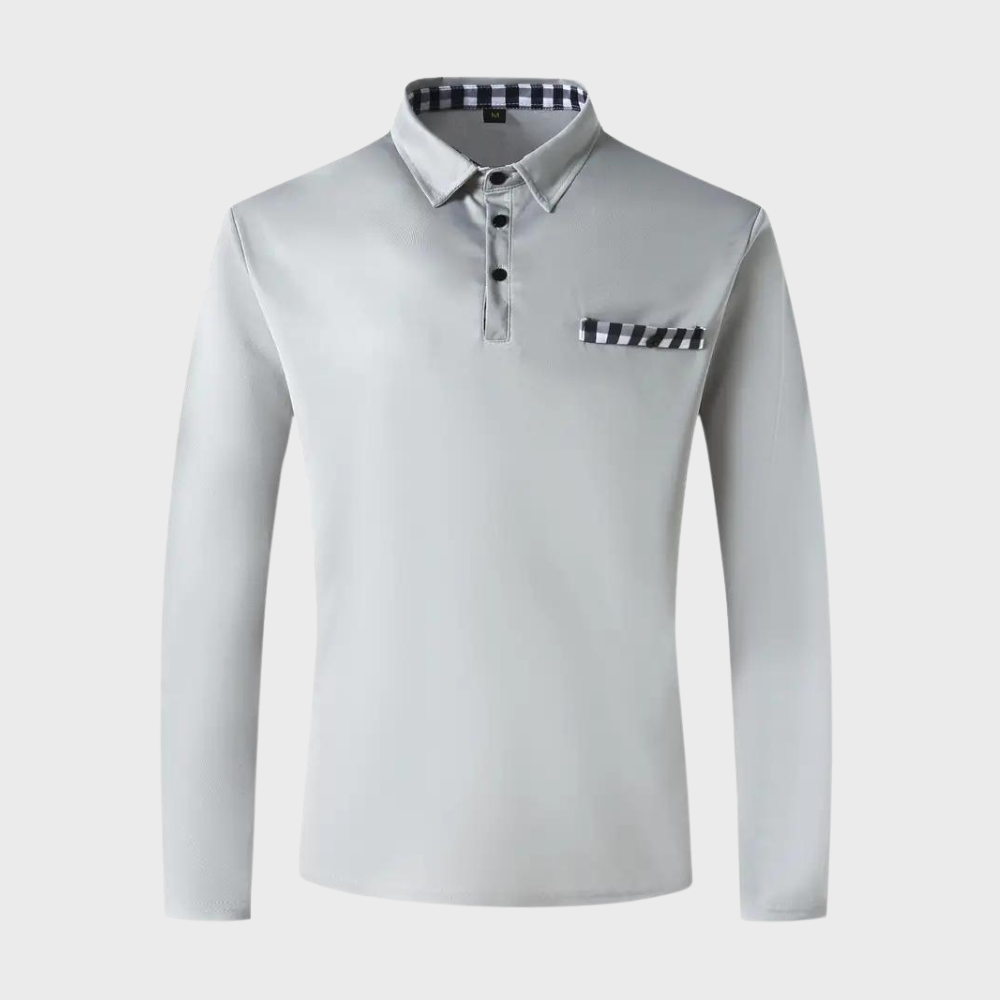 Jeroen | Heren longsleeve ruit details