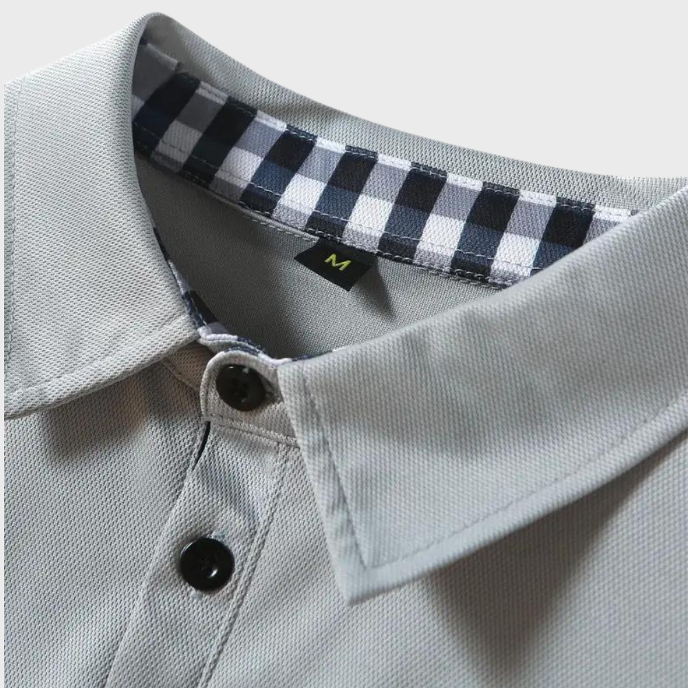 Jeroen | Heren longsleeve ruit details