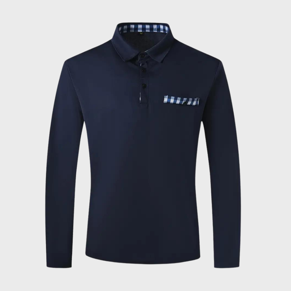 Jeroen | Heren longsleeve ruit details