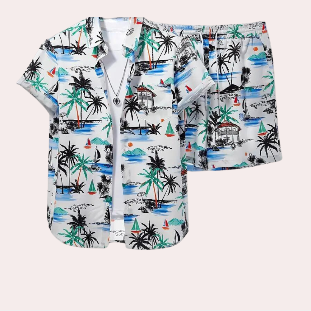 Jaroslav - Heren set met korte mouwen en relaxte short