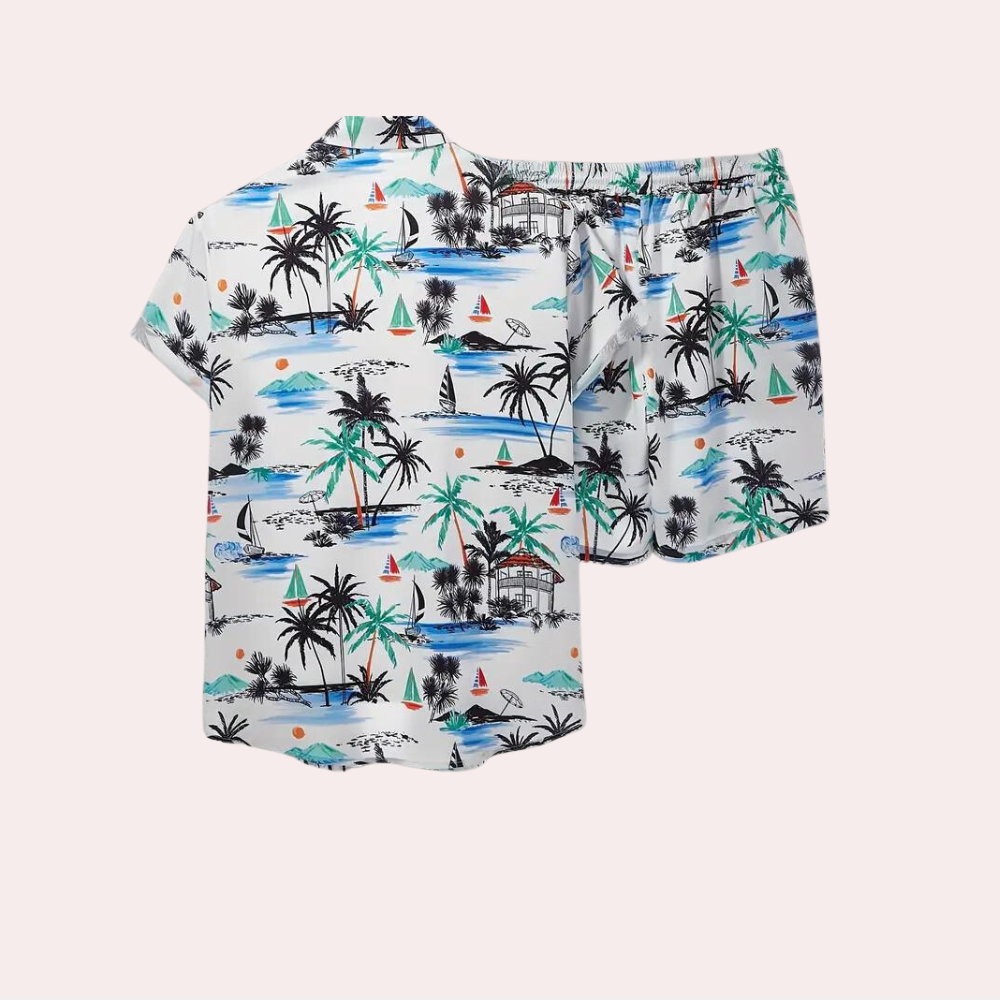Jaroslav - Heren set met korte mouwen en relaxte short