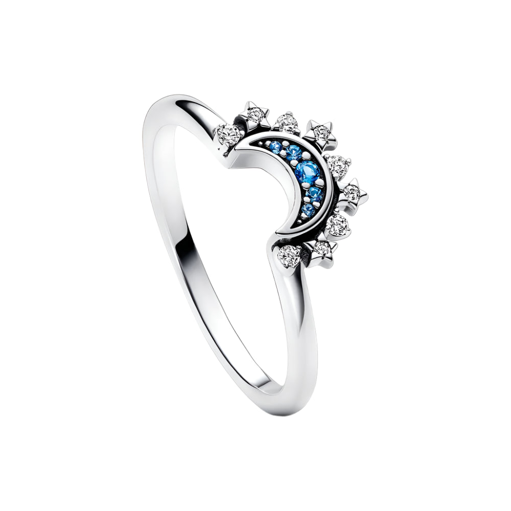 Celia - Damesring met zon en maan design