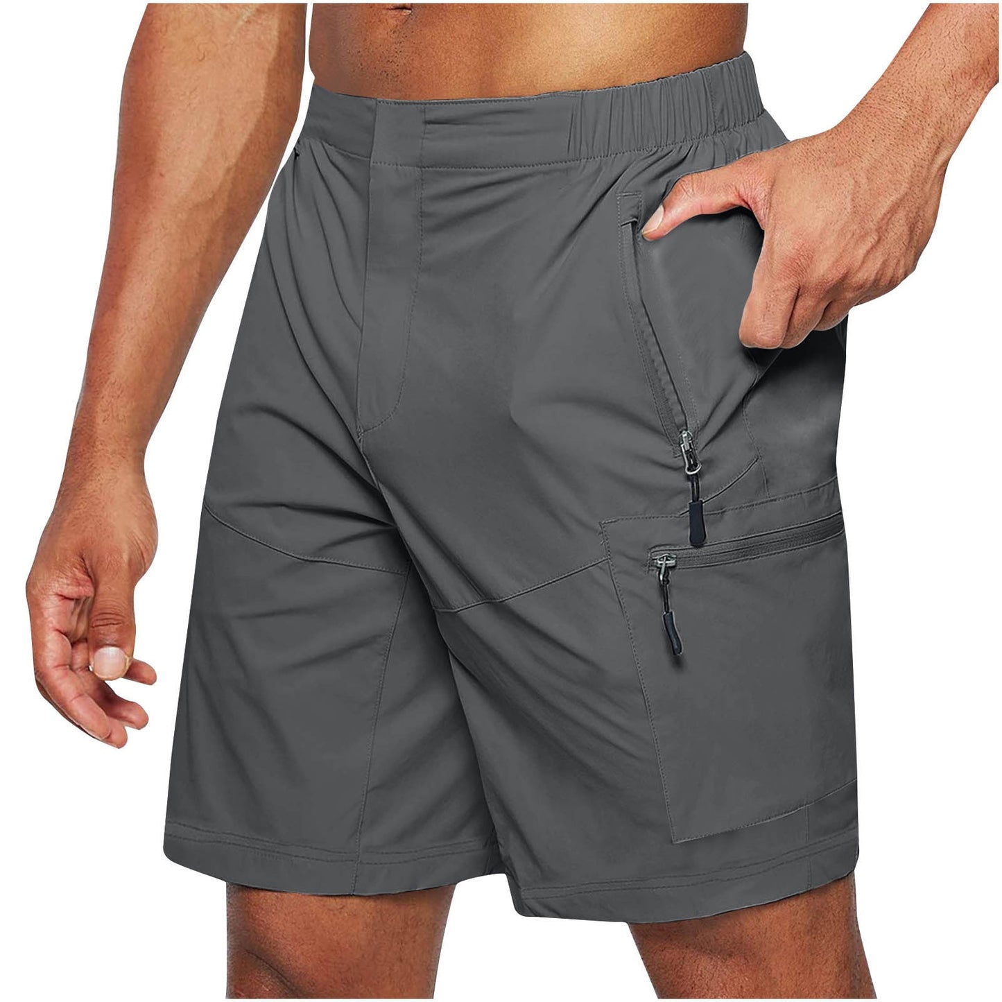 Martial - Herenshorts met meerdere ritszakken voor actieve dagen