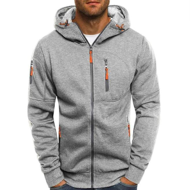 Elias - Slankmakende hoodie met rits en capuchon