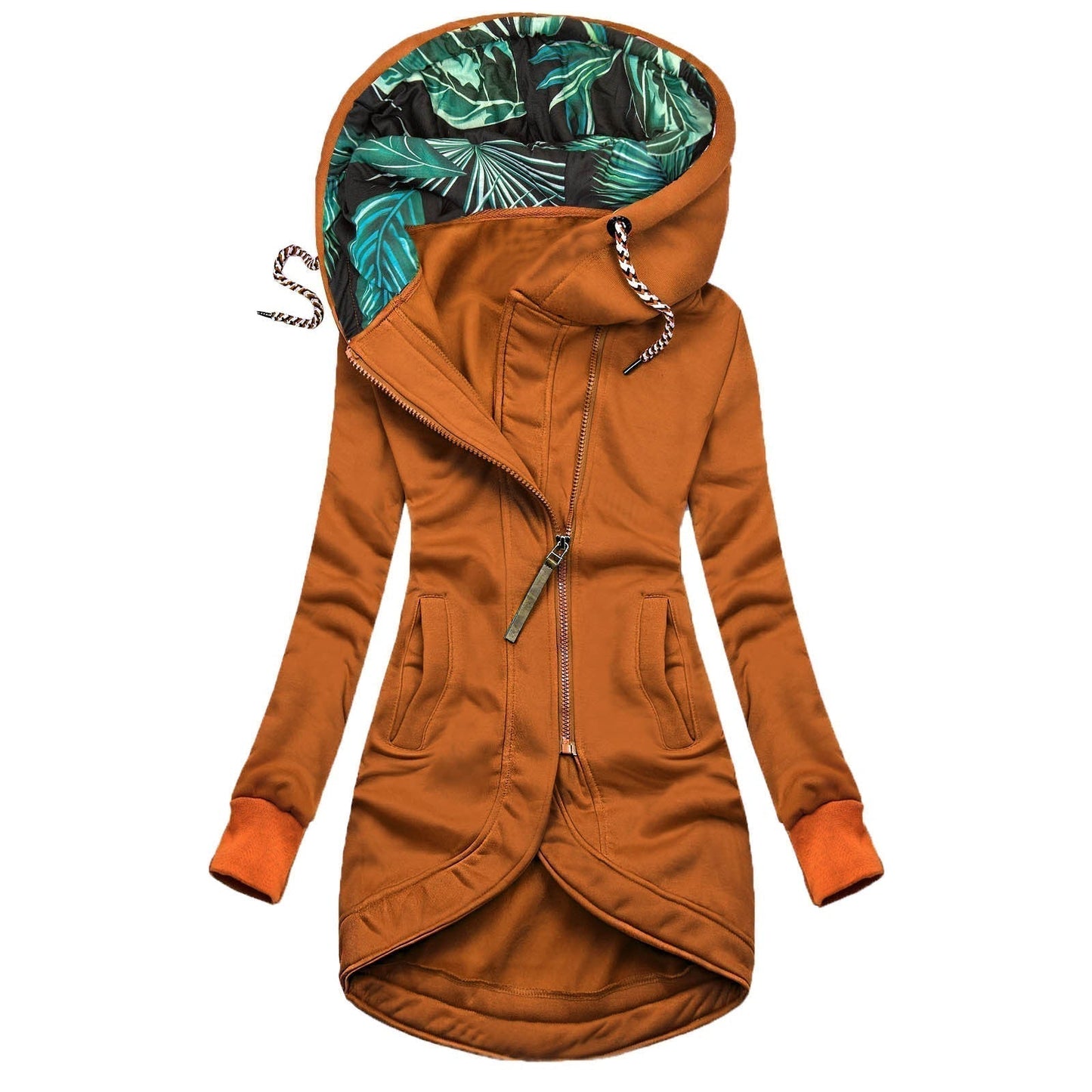 Floral lentejas hoodie waterproof dames