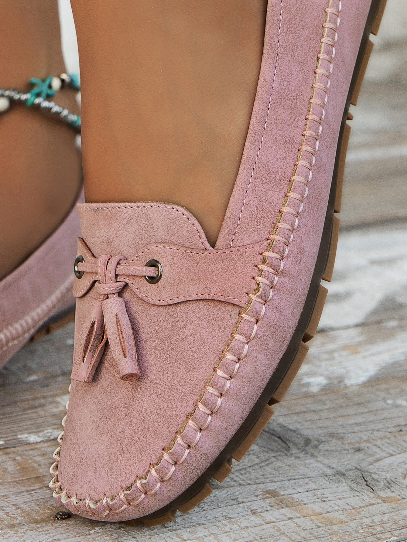 Ulyssa - Dames loafers met strikdetail en flexibele zool