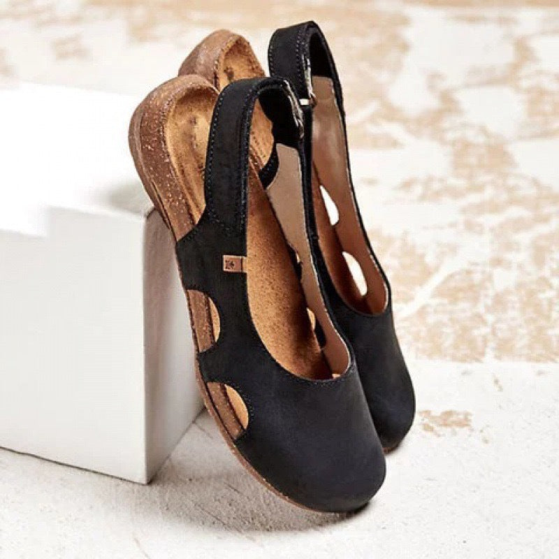 Alira - Dames slingback flats met gesloten neus