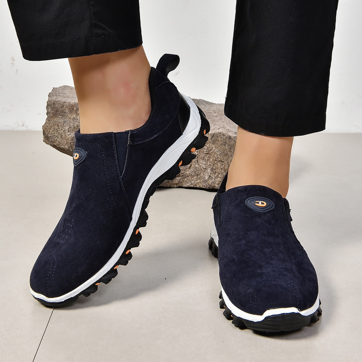 Zinaida - Heren slip-on wandelschoen met gripzool