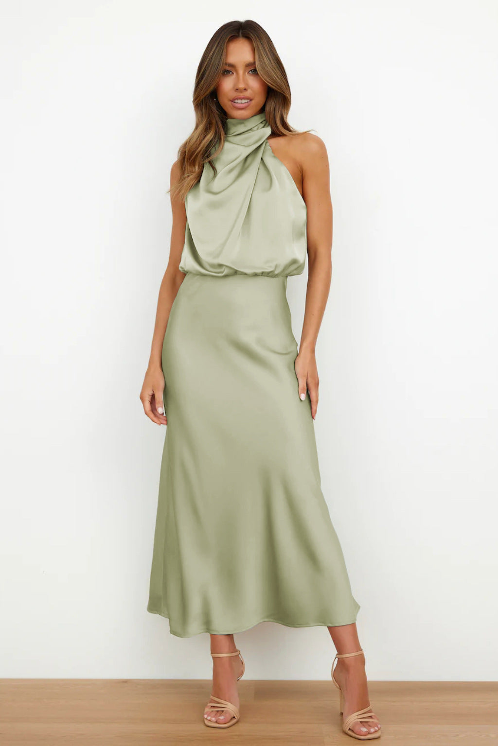 Fiona | Elegante avondjurk hoge kraag