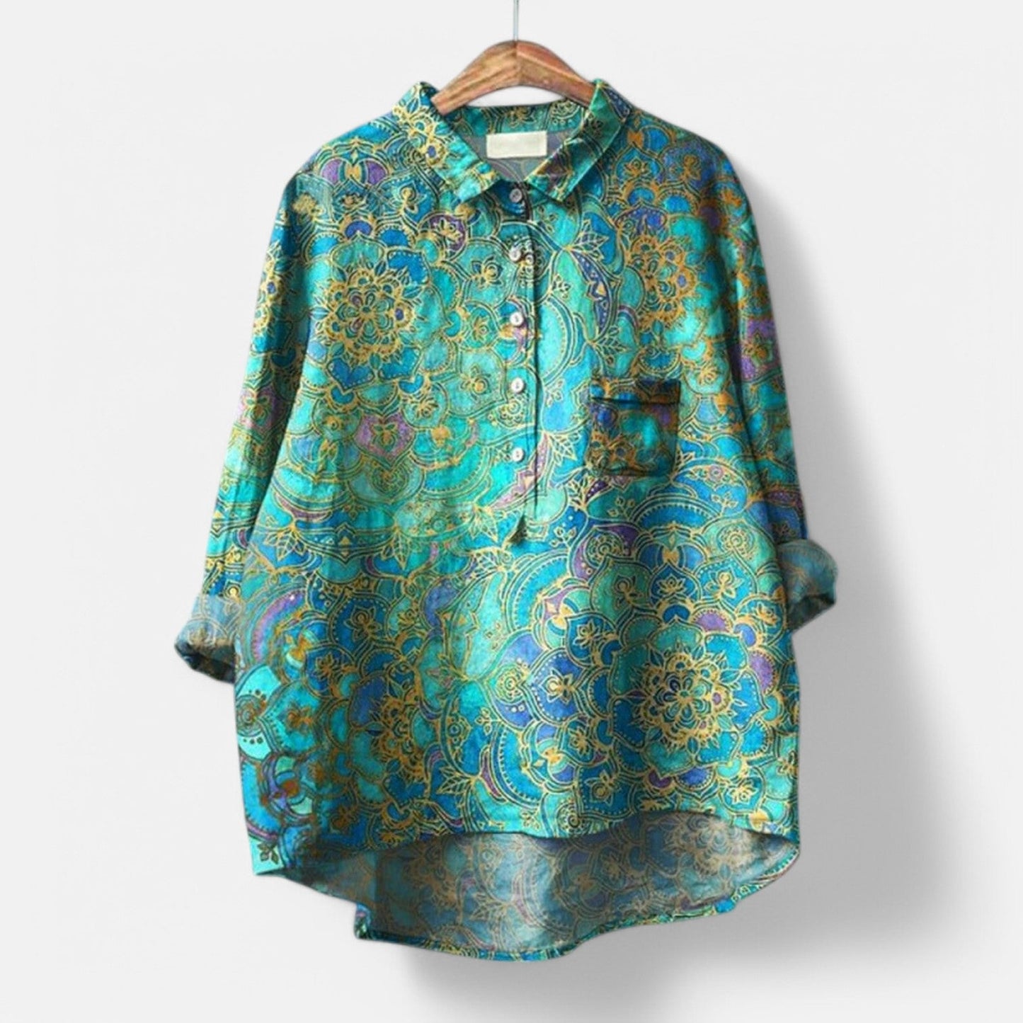 Maira - Oversized blouse met hondenprint voor dames