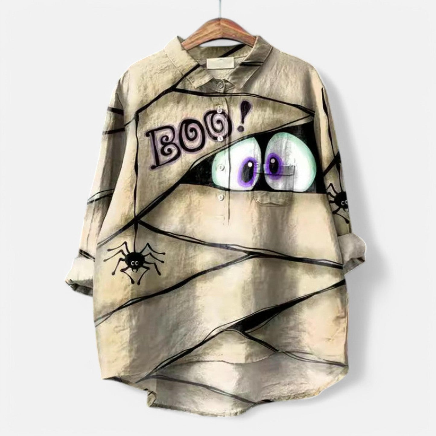 Maira - Oversized blouse met hondenprint voor dames