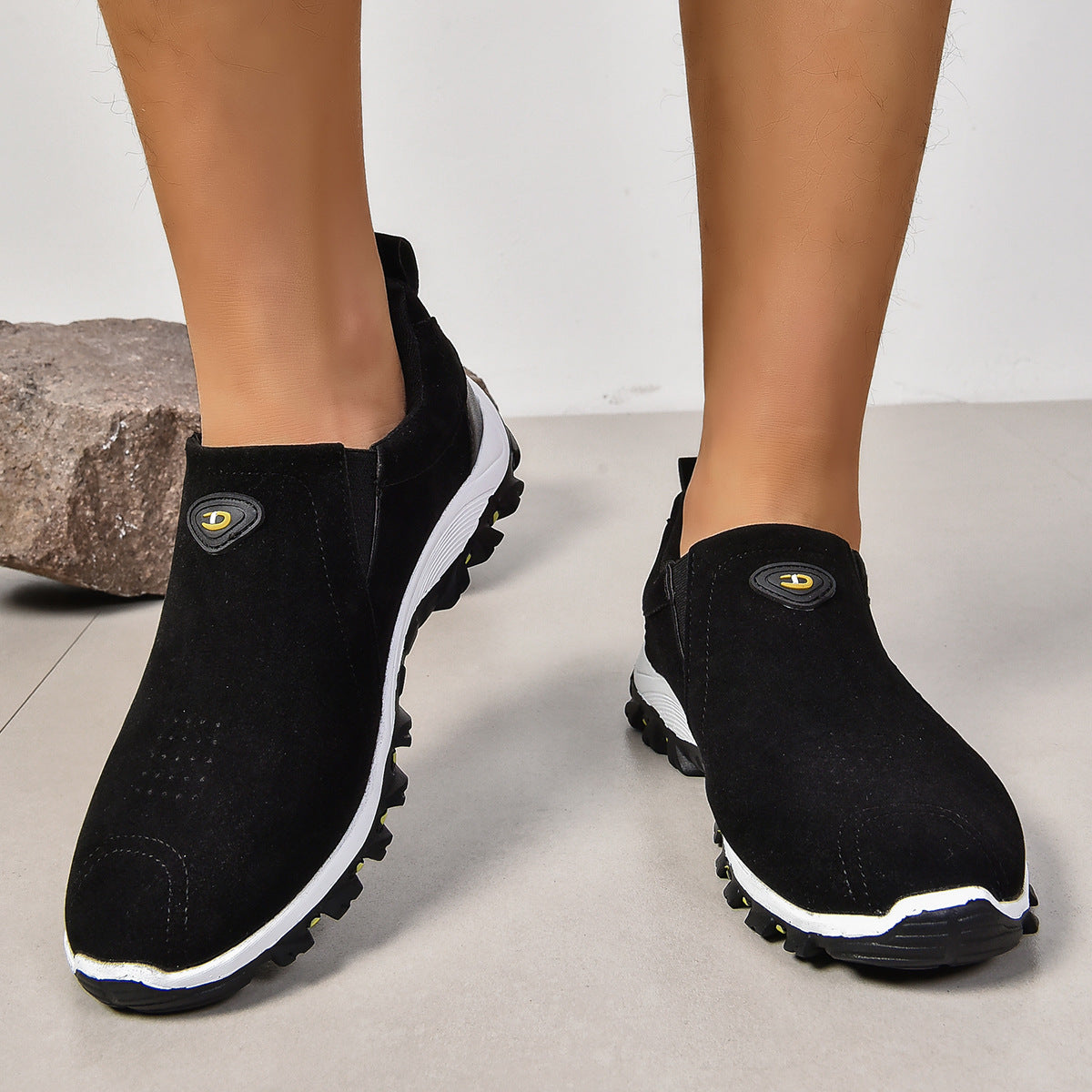 Zinaida - Heren slip-on wandelschoen met gripzool