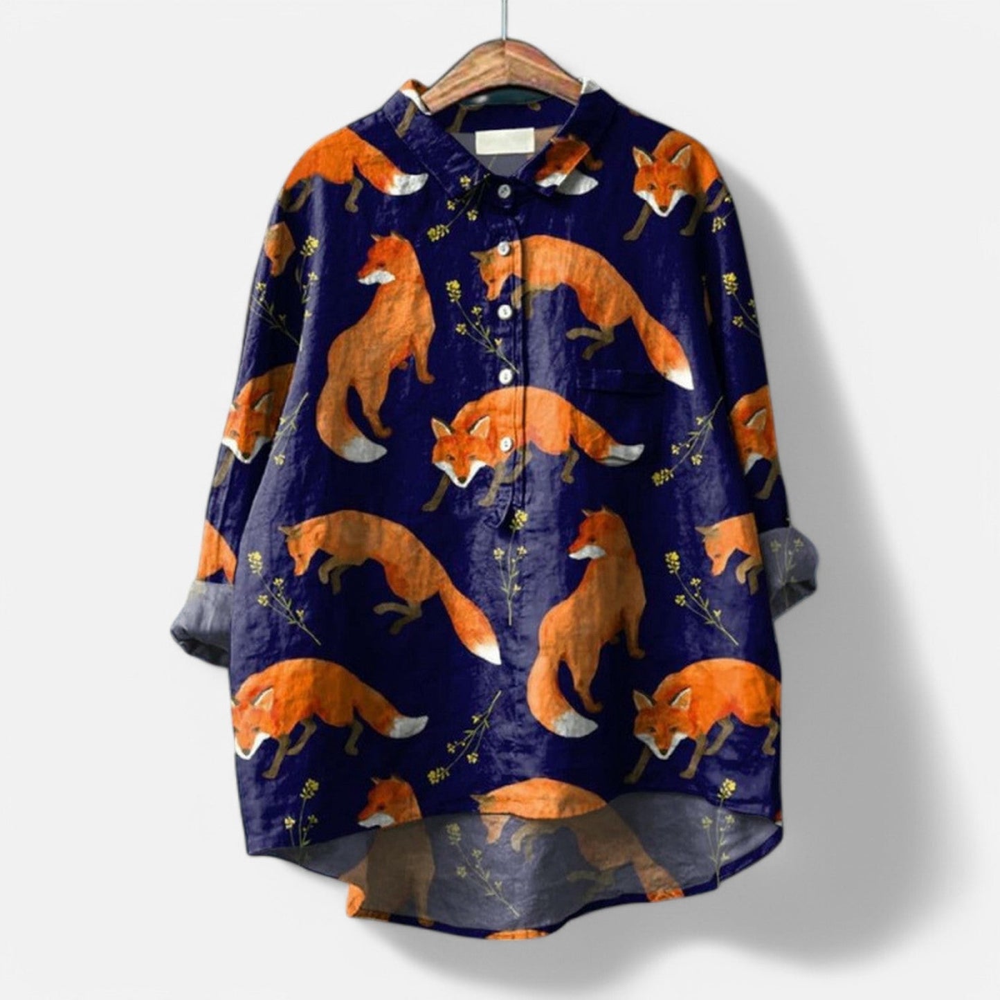 Maira - Oversized blouse met hondenprint voor dames