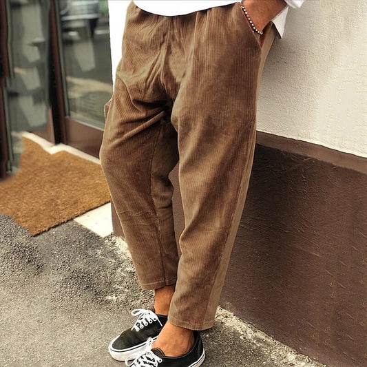 Cayman - Lichtgewicht relaxed fit corduroy broek voor heren
