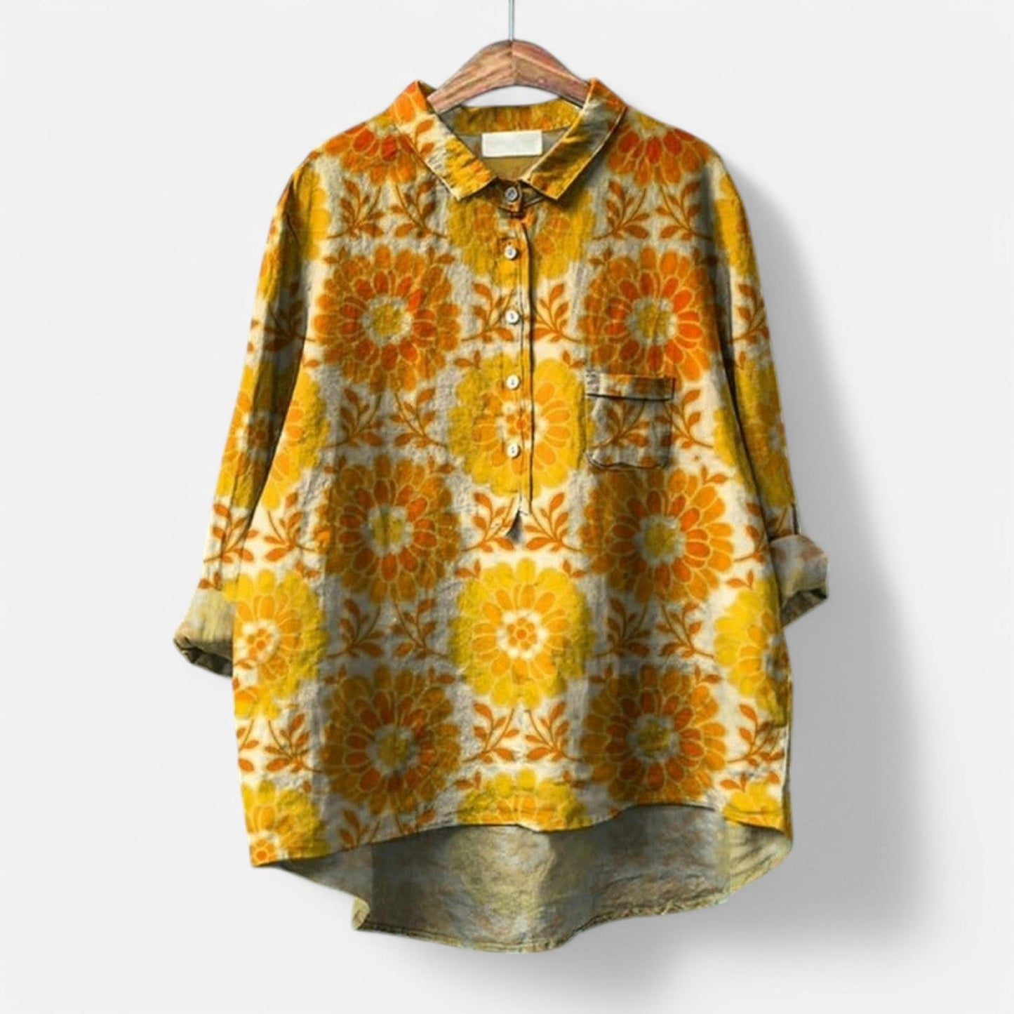 Maira - Oversized blouse met hondenprint voor dames