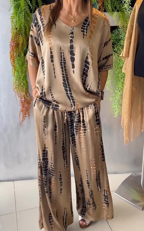 Eszter - Tweedelige dames set met losvallende broek en top