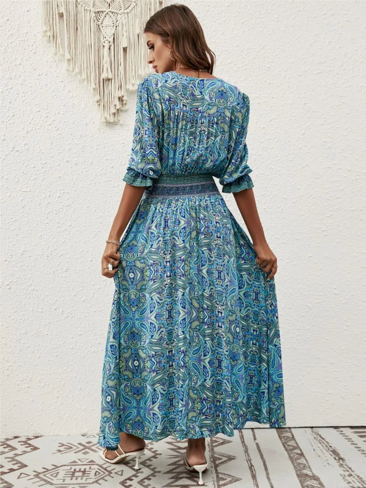 Clarisa – Zomerjurk met v-hals voor dames