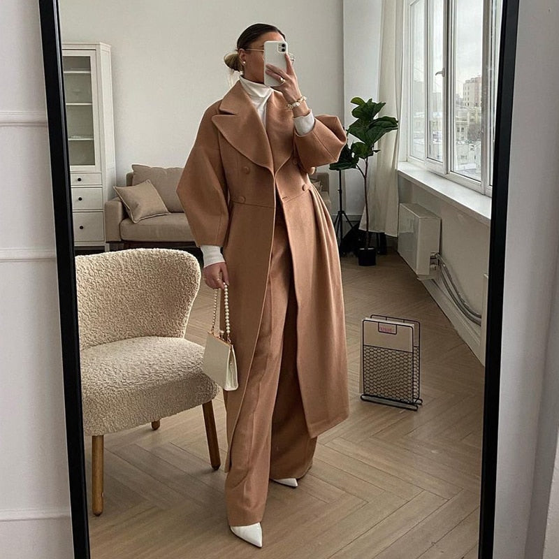 Ventura - Trenchcoat met dubbele riemen voor dames