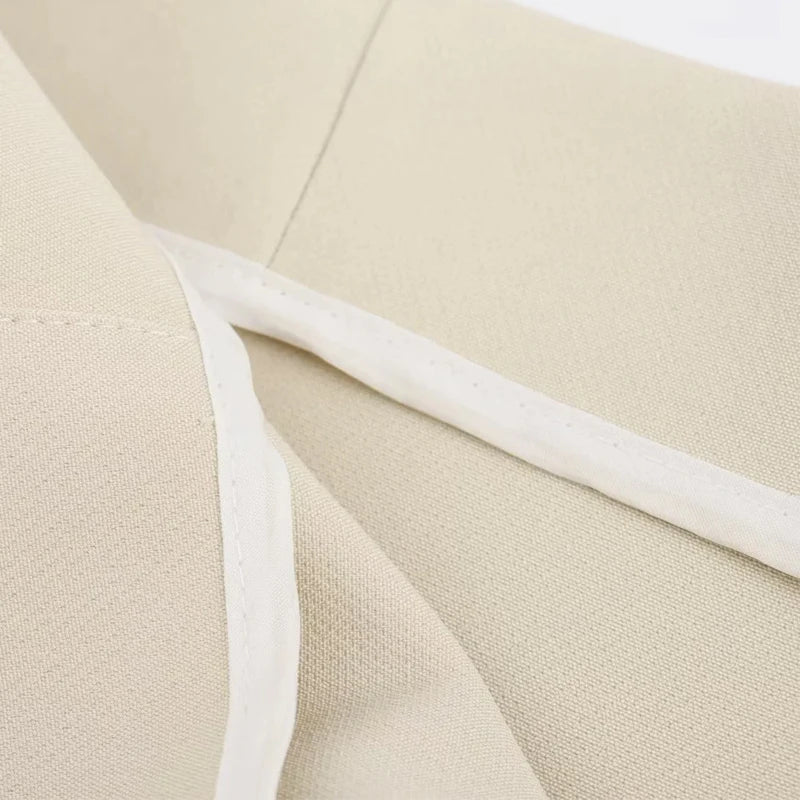 Wenry - Damesbroek met wijde pijpen in beige