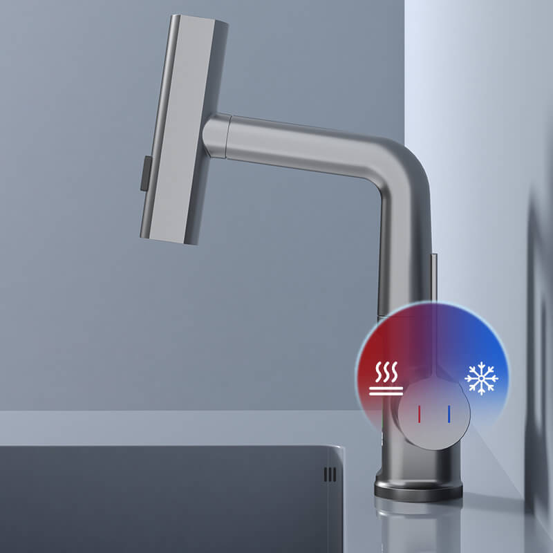 Flexibele kraan met LED-temperatuurweergave