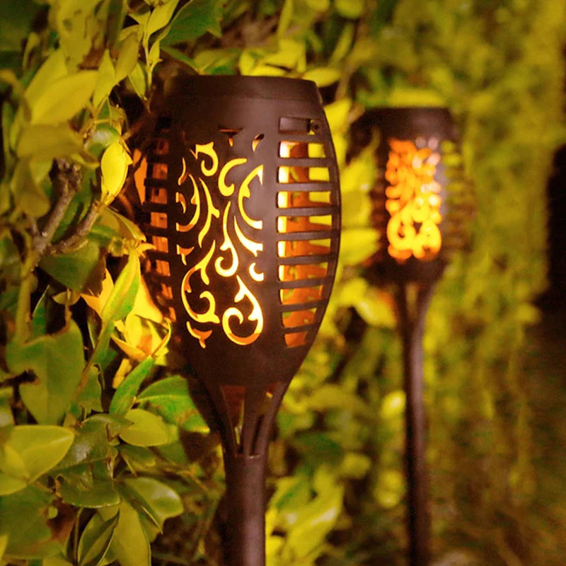 GroenLeven - Solar Tuinfakkel draadloos iedere avond gratis tuinverlichting
