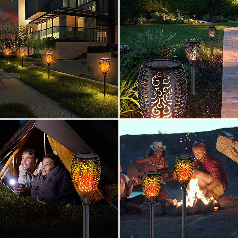 GroenLeven - Solar Tuinfakkel draadloos iedere avond gratis tuinverlichting