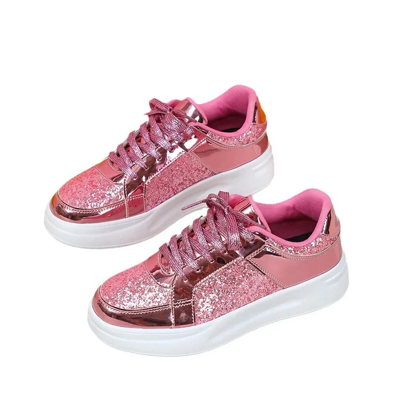 Ruffa - Stijlvolle glitter platform sneakers voor dames