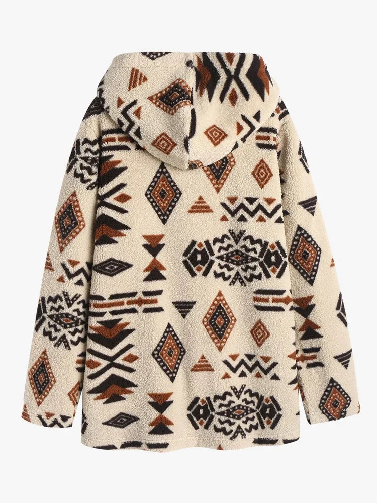 Mithi - Vintage dames hoodie met 2 voorzakken
