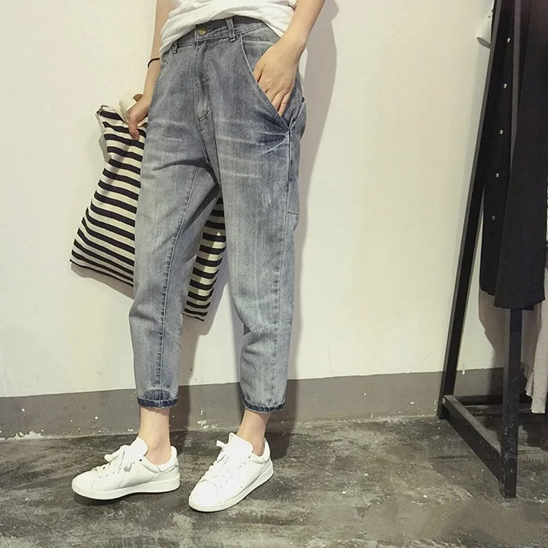 Nancy - Dames oversized stretch jeans
