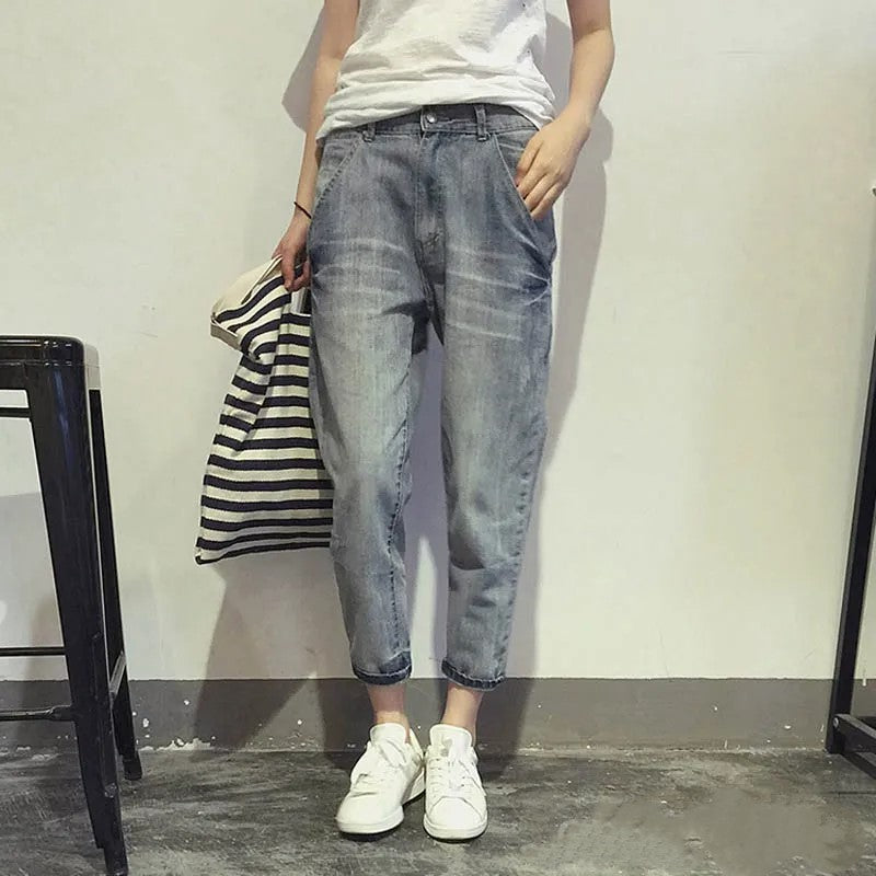 Nancy - Dames oversized stretch jeans