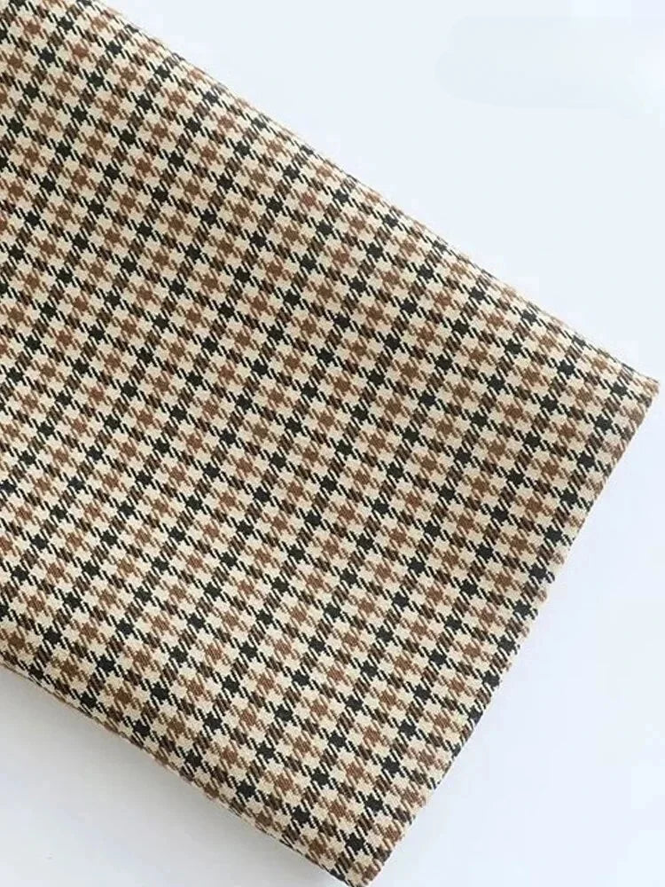 Zarai - Geruite damesblazer met 2 klepzakken voor