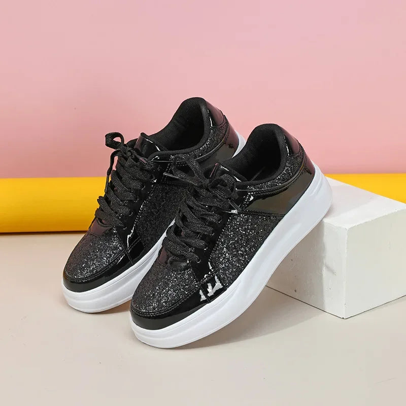 Ruffa - Stijlvolle glitter platform sneakers voor dames
