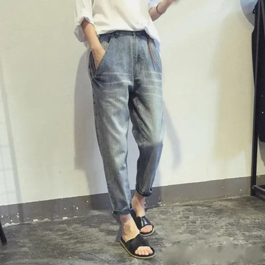Nancy - Dames oversized stretch jeans
